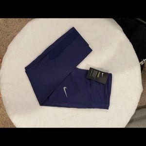 Navy nike running leggings